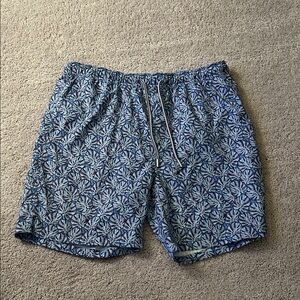 Peter Millar men’s swim trunks size large 7” inseam like new